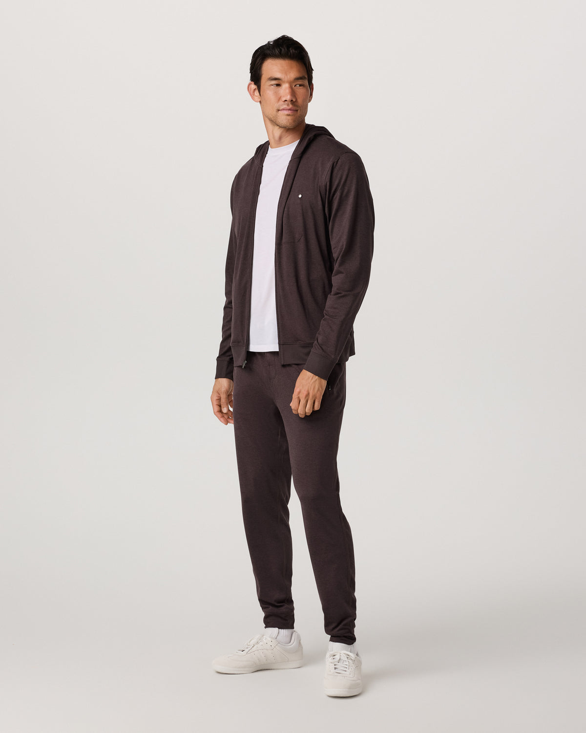 Ponto Full Zip Hoodie Men's Sangria Heather Hoodie | Vuori discount - US 6233