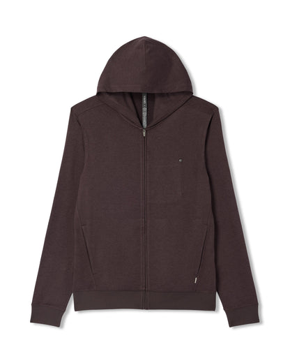 Ponto Full Zip Hoodie Men's Sangria Heather Hoodie | Vuori discount - US 6233