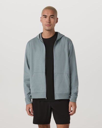Coronado Full Zip Hoodie 2.0 Misty Blue Heather Jacket | Vuori shop - US 1704