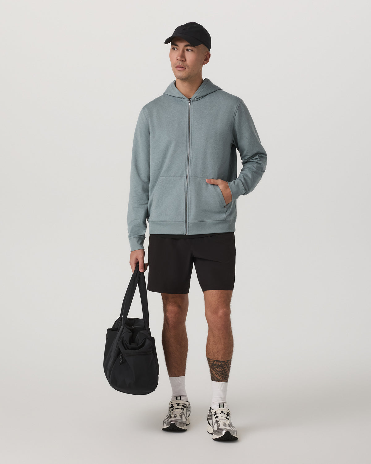 Coronado Full Zip Hoodie 2.0 Misty Blue Heather Jacket | Vuori shop - US 1704