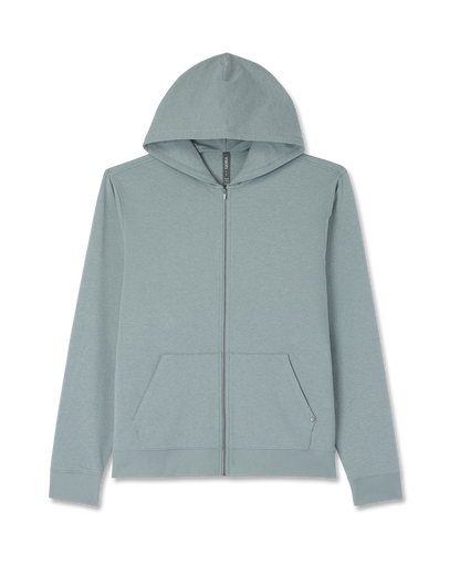 Coronado Full Zip Hoodie 2.0 Misty Blue Heather Jacket | Vuori shop - US 1704
