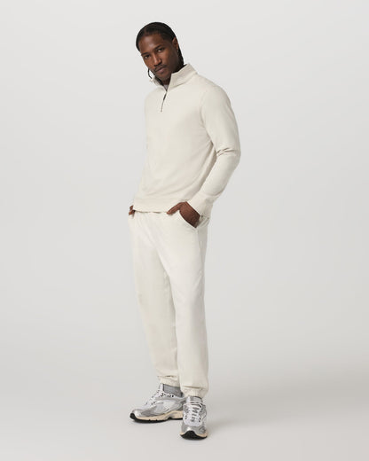 Coronado Half Zip Men's Ivory Heather Pullover | Vuori sale - US 5209