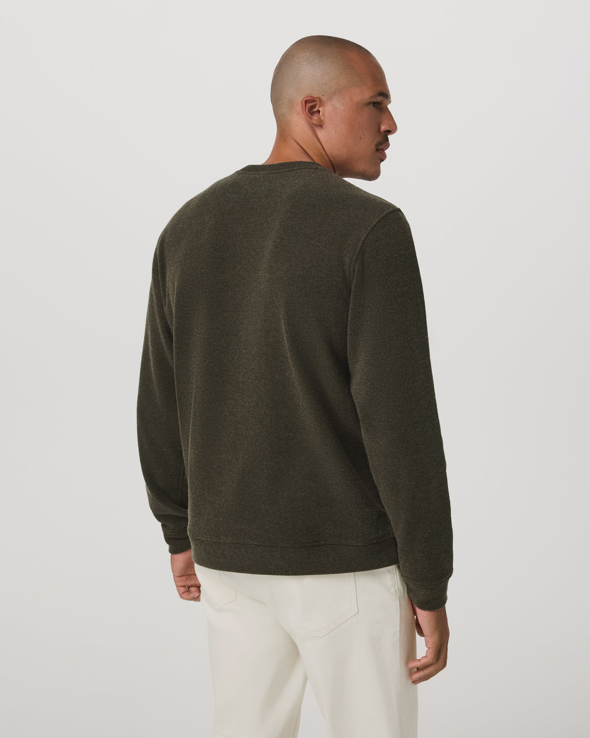 Beach Fleece Crew Men's Dark Oregano Heather Sweatshirt | Vuori for sale - US 6841