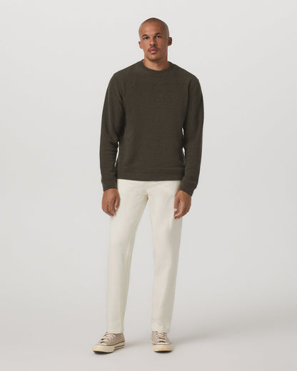 Beach Fleece Crew Men's Dark Oregano Heather Sweatshirt | Vuori for sale - US 6841
