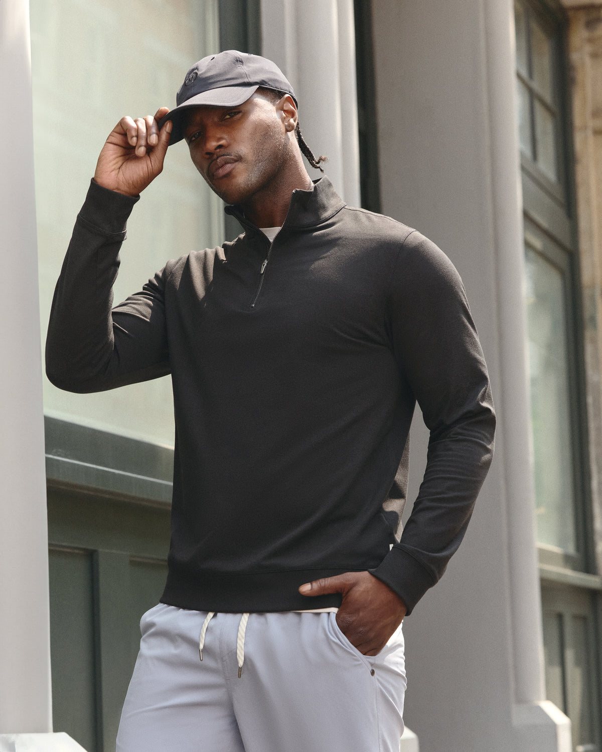 Coronado Half Zip Black Heather | Vuori online - US 2243