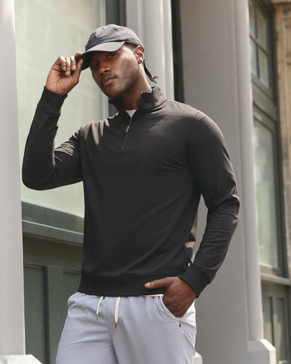 Coronado Half Zip Black Heather | Vuori online - US 2243