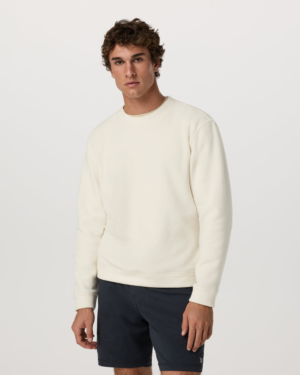 Beach Fleece Crew Men's Bone Heather Crewneck | Vuori shop - US 6633