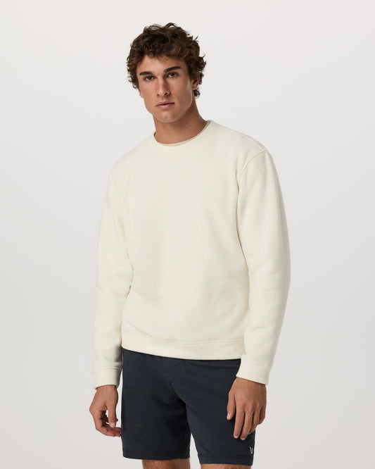 Beach Fleece Crew Men's Bone Heather Crewneck | Vuori shop - US 6633