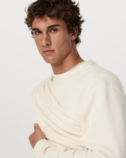 Beach Fleece Crew Men's Bone Heather Crewneck | Vuori shop - US 6633