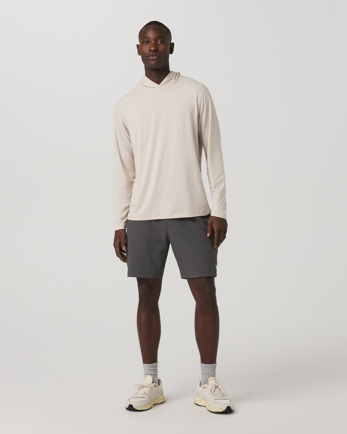 Men's Long Sleeve Everyday Fitness Hoodie Oatmeal Heather | Vuori sale - US 5283