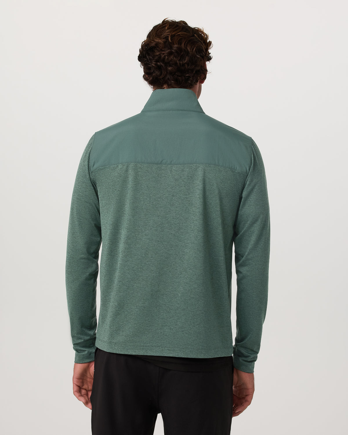 Sunday Element 1/2 Zip Agate Green Heather Pullover | Vuori for sale - US 3937