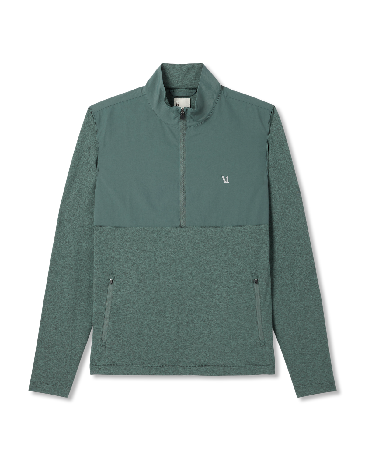 Sunday Element 1/2 Zip Agate Green Heather Pullover | Vuori for sale - US 3937