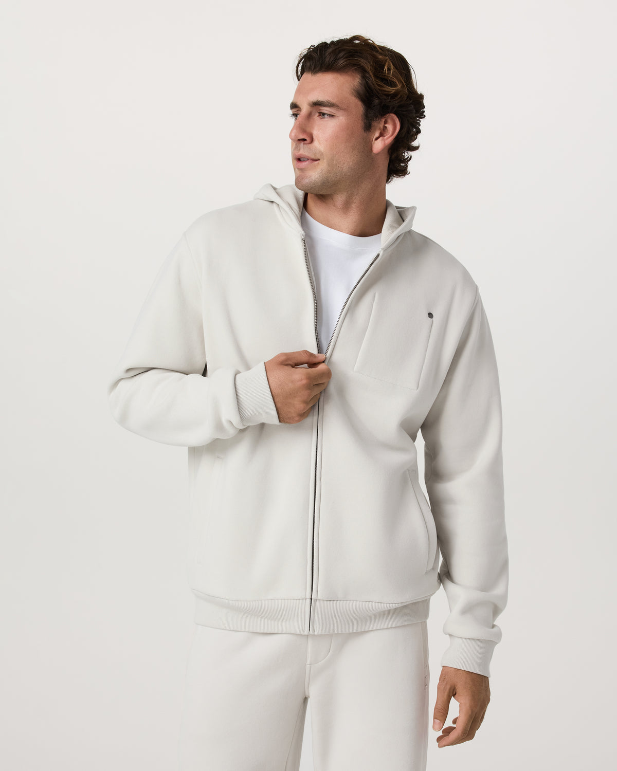 Seaside Full Zip 2.0 Men's Salt Full Zip Hoodie | Vuori online - US 2448