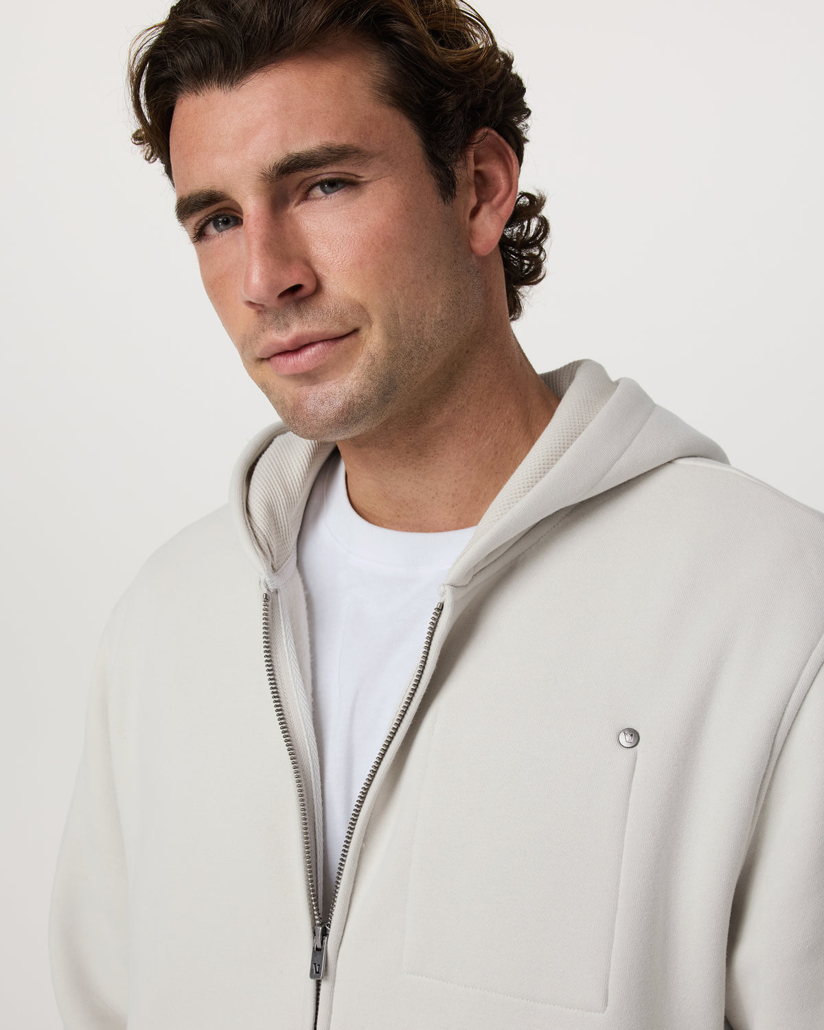 Seaside Full Zip 2.0 Men's Salt Full Zip Hoodie | Vuori online - US 2448