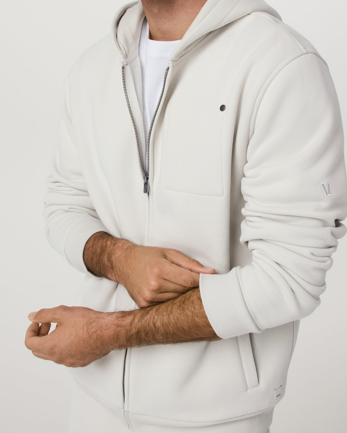 Seaside Full Zip 2.0 Men's Salt Full Zip Hoodie | Vuori online - US 2448