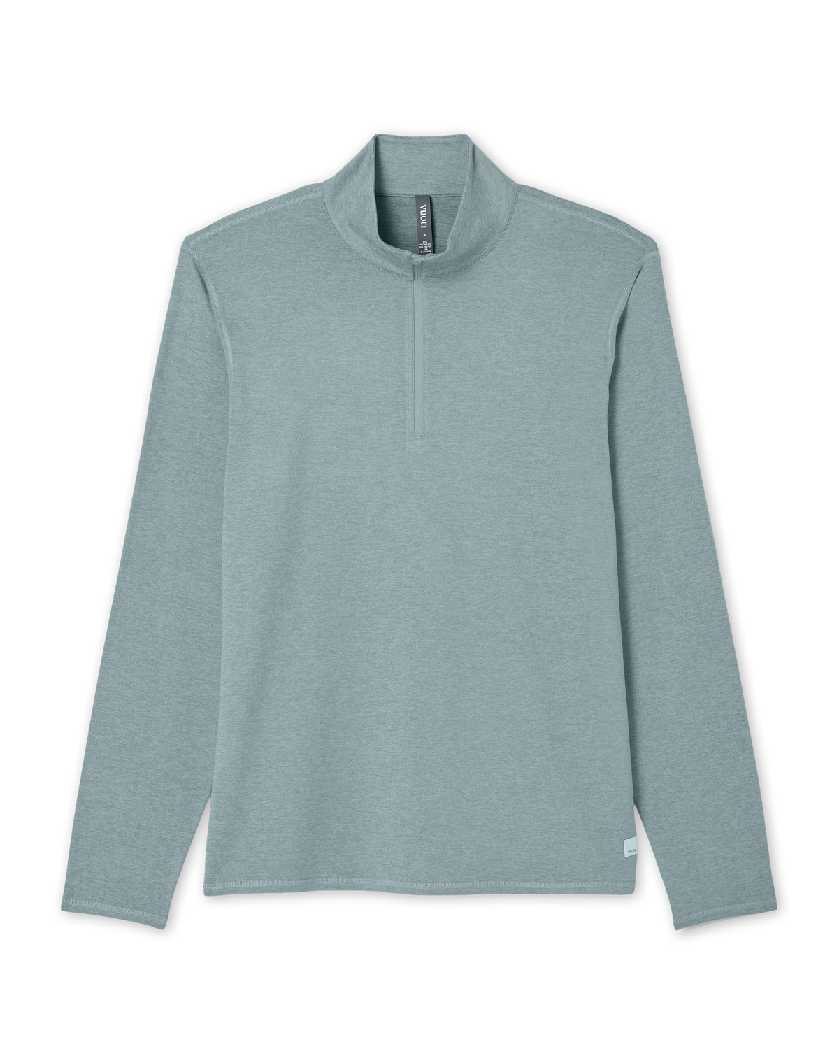 Ponto Half Zip Mock Neck Men's Misty Blue Heather Layer | Vuori discount - US 5957