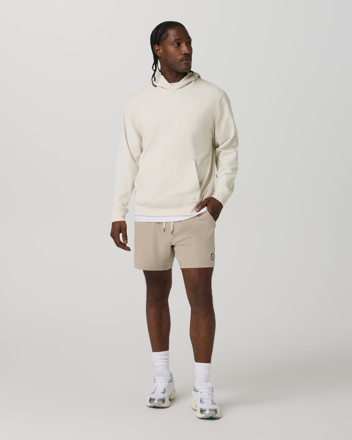 Coronado Pullover Hoodie 2.0 Men's Ivory Heather Hoodie | Vuori outlet - US 9355