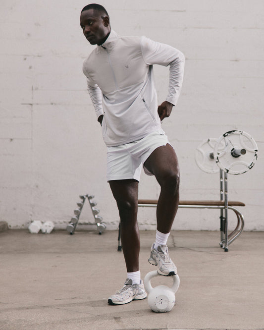 Sunday Element 1/2 Zip Men's Frost Grey Pullover | Vuori shop - US 5001