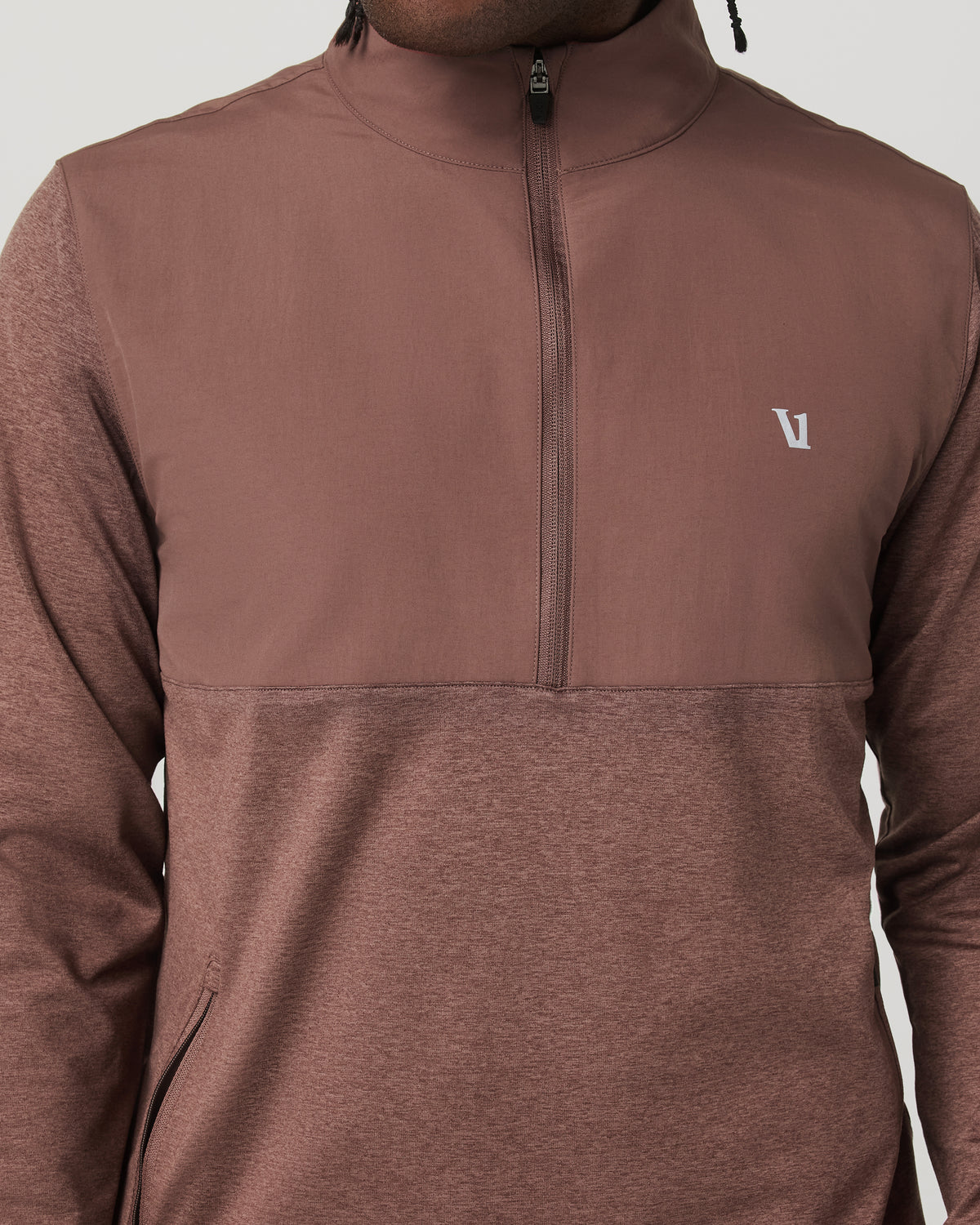 Sunday Element Half Zip Men's Sable Heather Layer | Vuori sale - US 5658