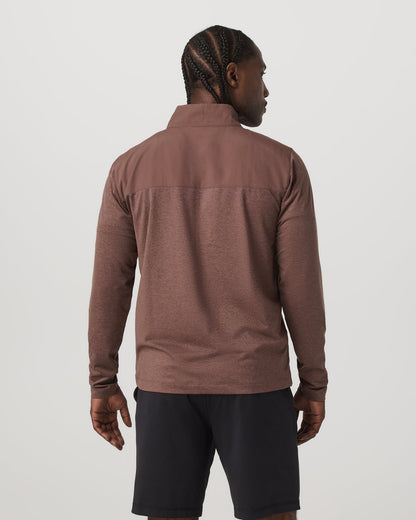 Sunday Element Half Zip Men's Sable Heather Layer | Vuori sale - US 5658