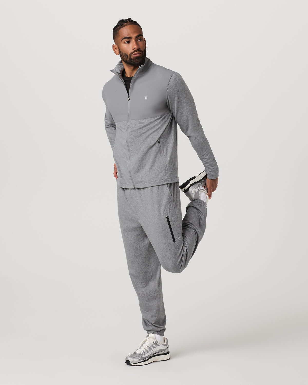 Sunday Element Track Jacket Men's Grey Heather | Vuori discount - US 7563