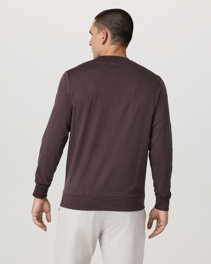 Ponto Performance Crew Men's Sangria Heather Crew Neck | Vuori outlet - US 4569