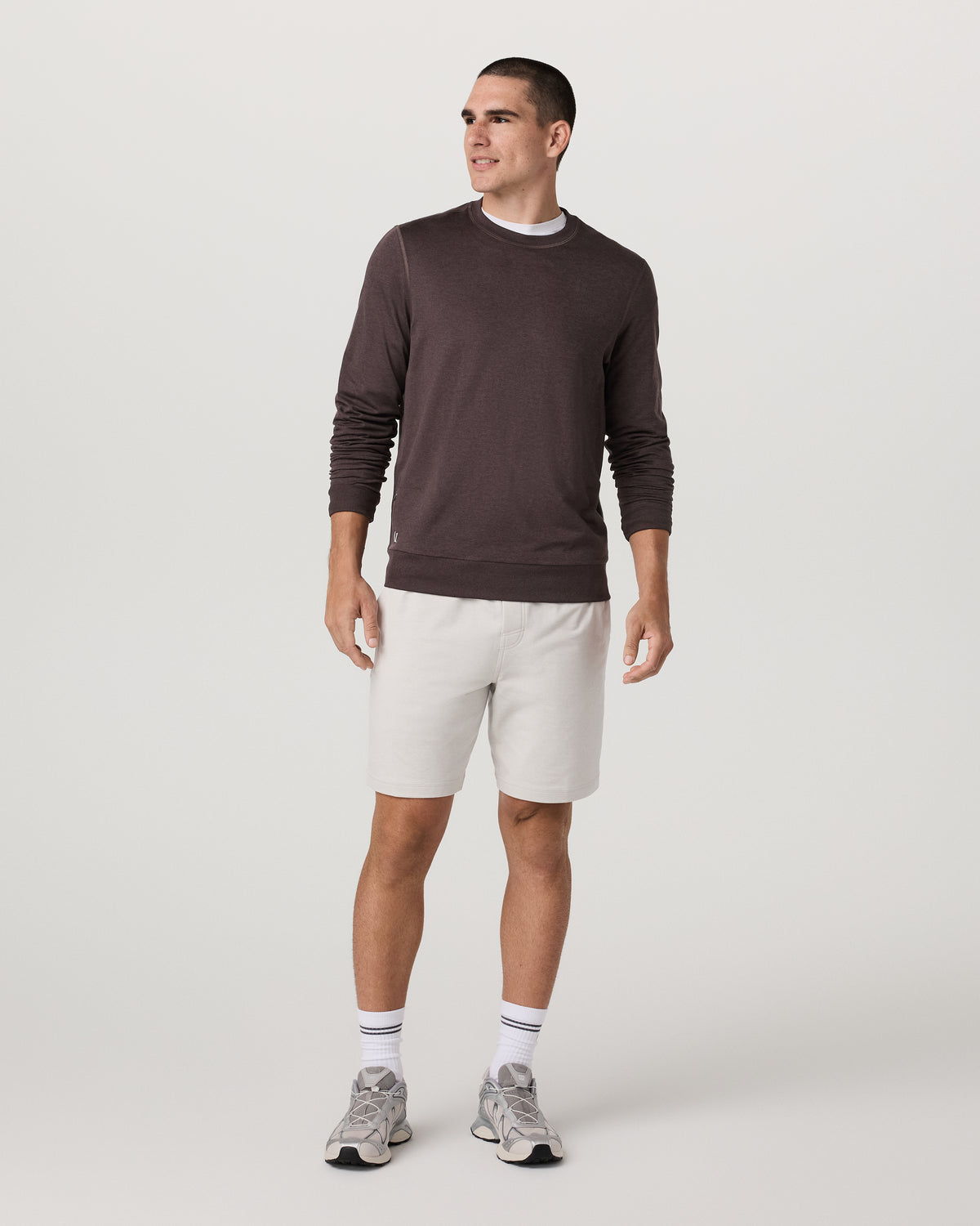 Ponto Performance Crew Men's Sangria Heather Crew Neck | Vuori outlet - US 4569