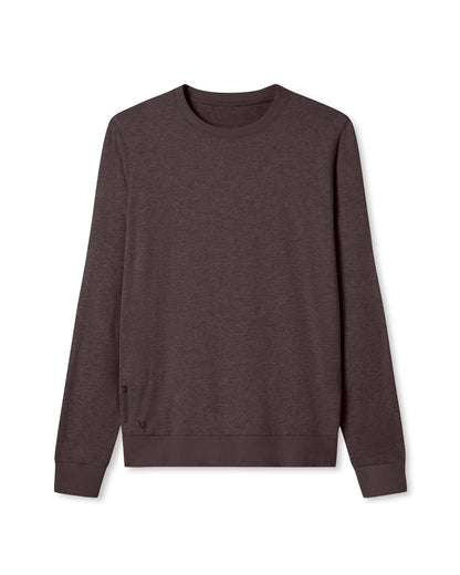 Ponto Performance Crew Men's Sangria Heather Crew Neck | Vuori outlet - US 4569