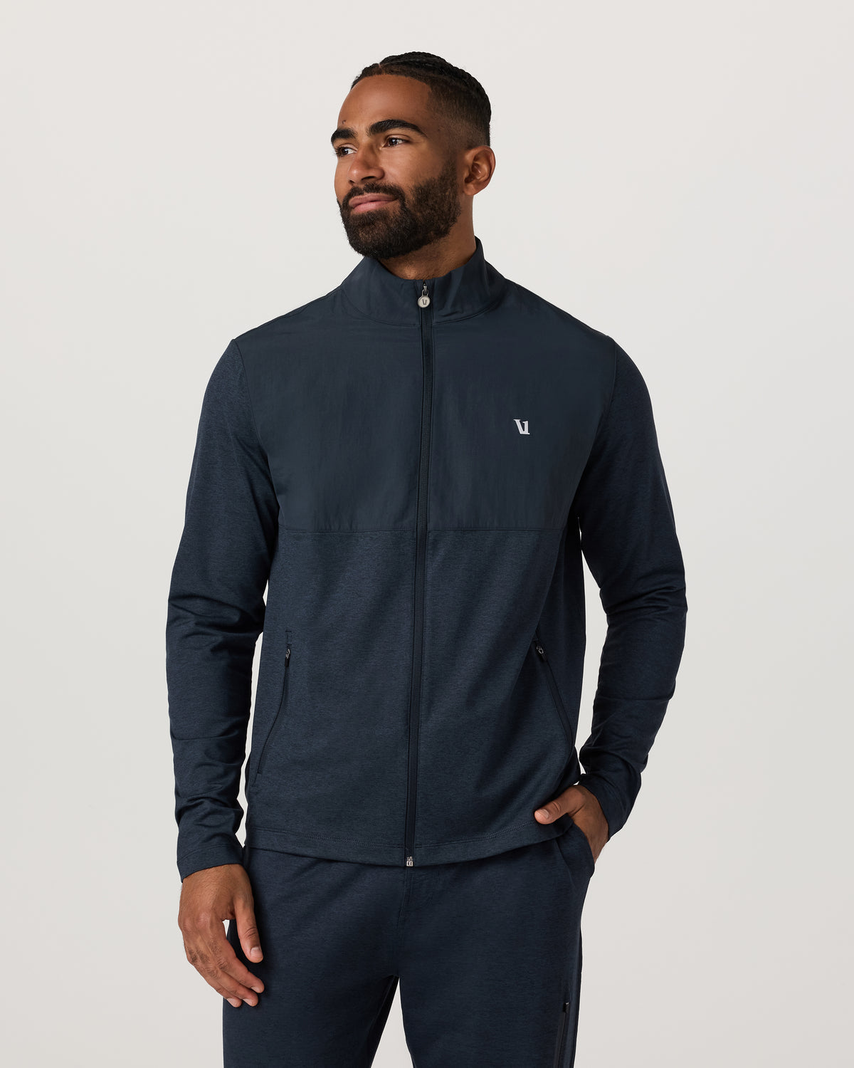 Sunday Element Track Jacket Men's Ink Heather Jacket | Vuori shop - US 1433