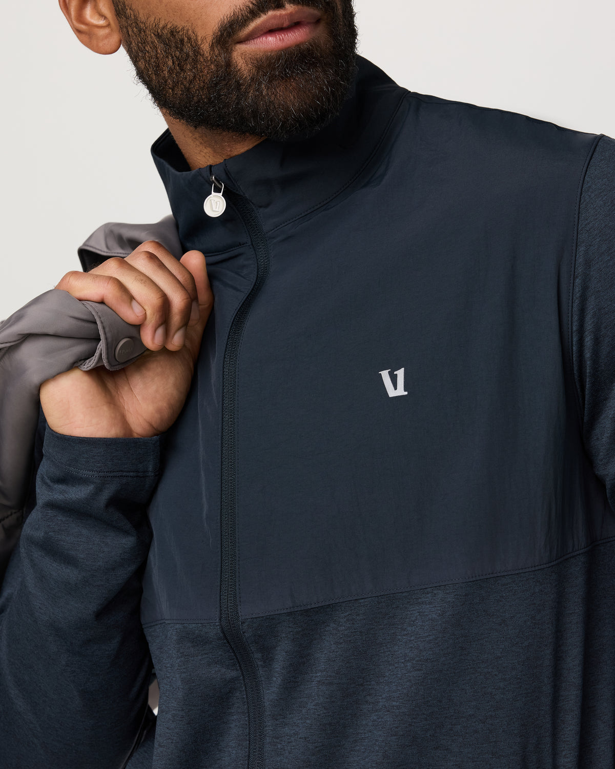 Sunday Element Track Jacket Men's Ink Heather Jacket | Vuori shop - US 1433