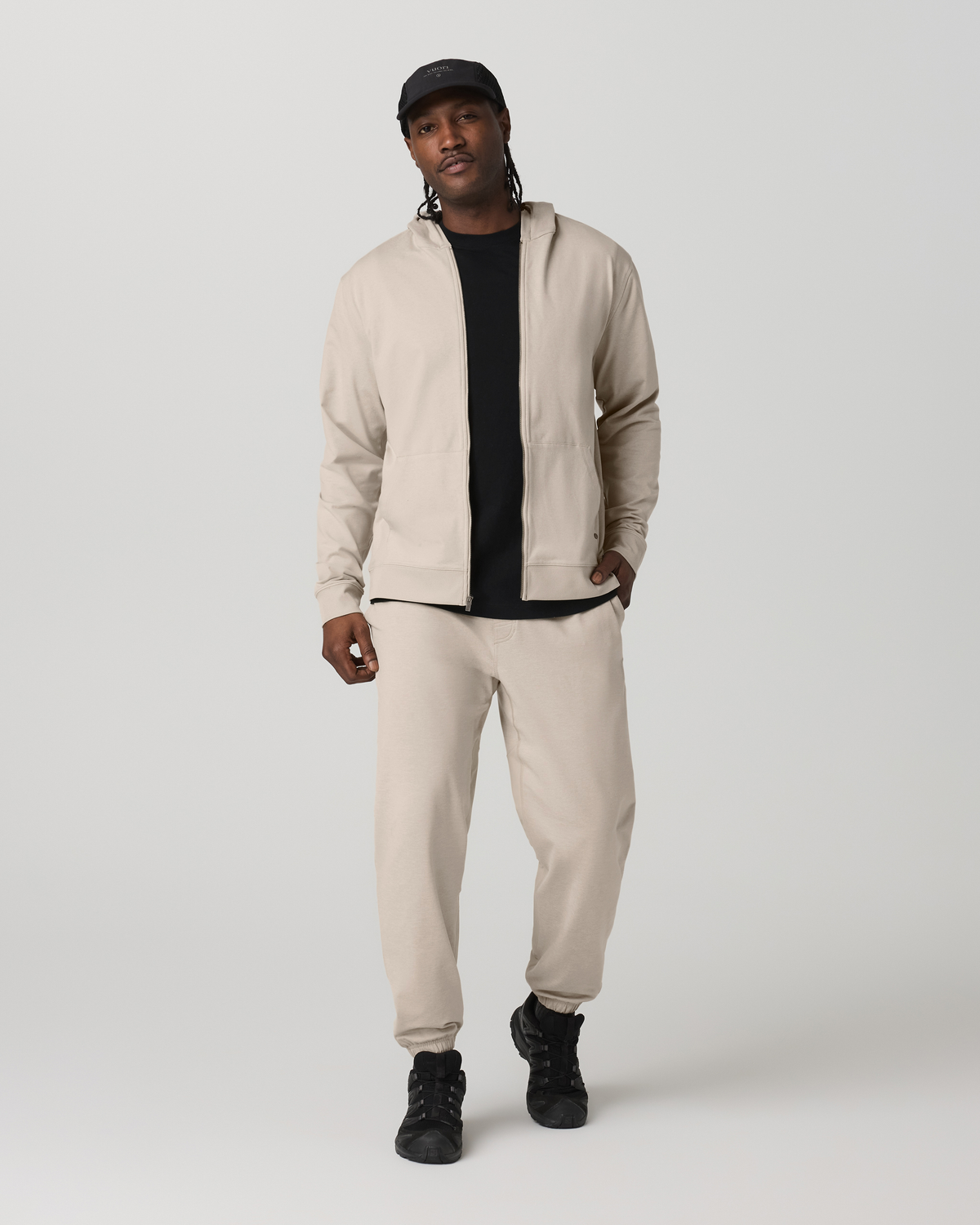 Men's Coronado Full Zip Hoodie 2.0 Limestone Heather | Vuori sale - US 1732