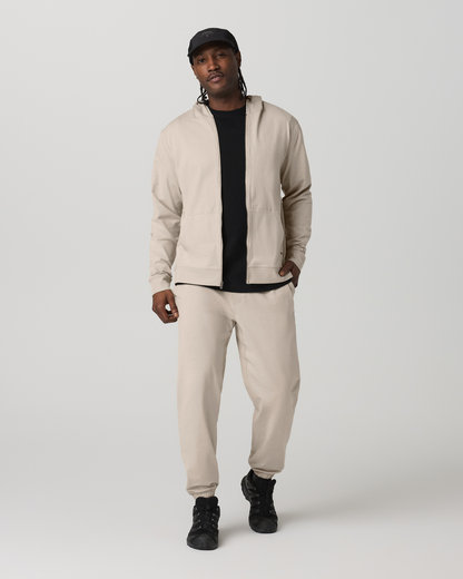 Men's Coronado Full Zip Hoodie 2.0 Limestone Heather | Vuori sale - US 1732