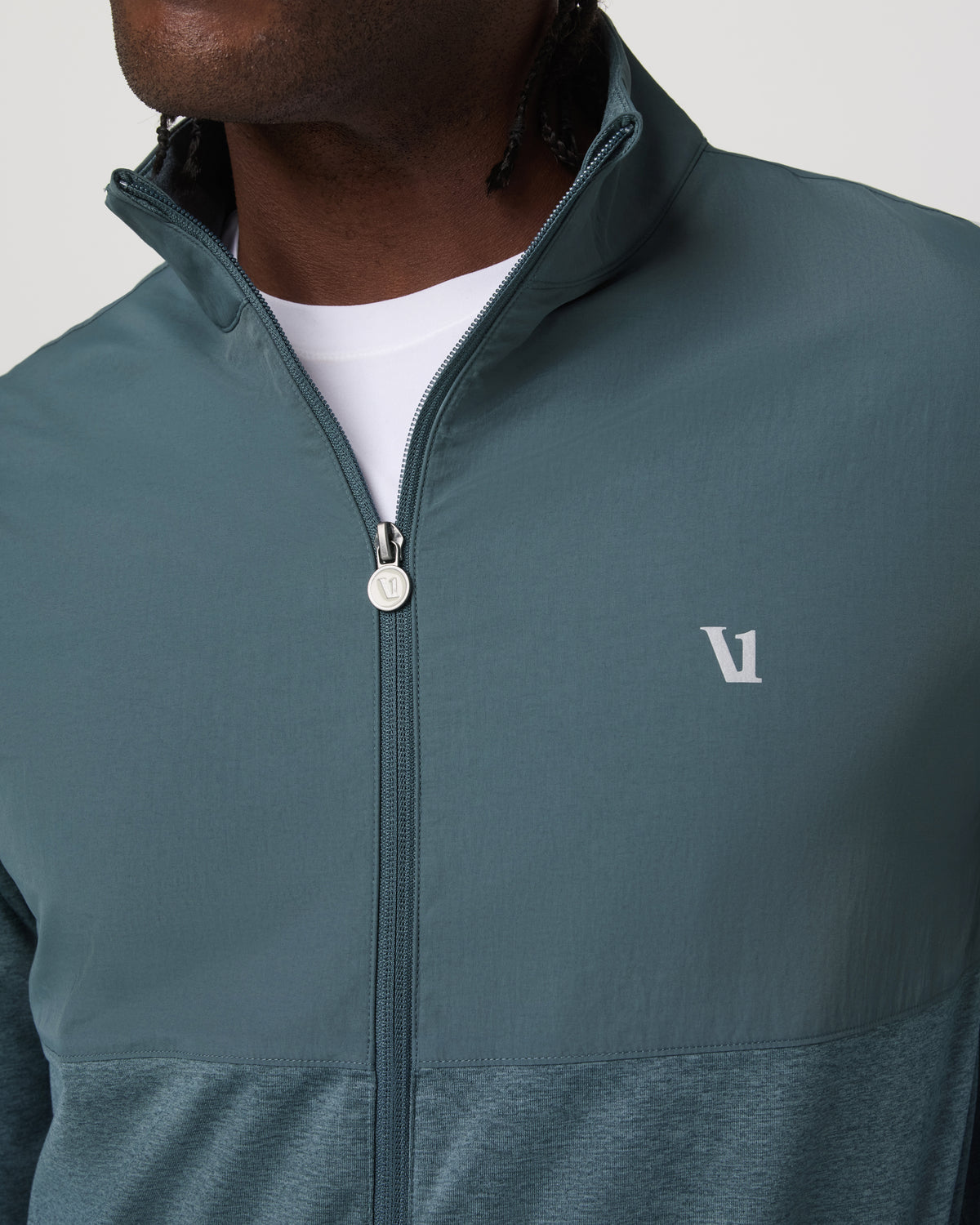Sunday Element Track Jacket Men's Blue Sea Heather Jacket | Vuori onsale - US 6040