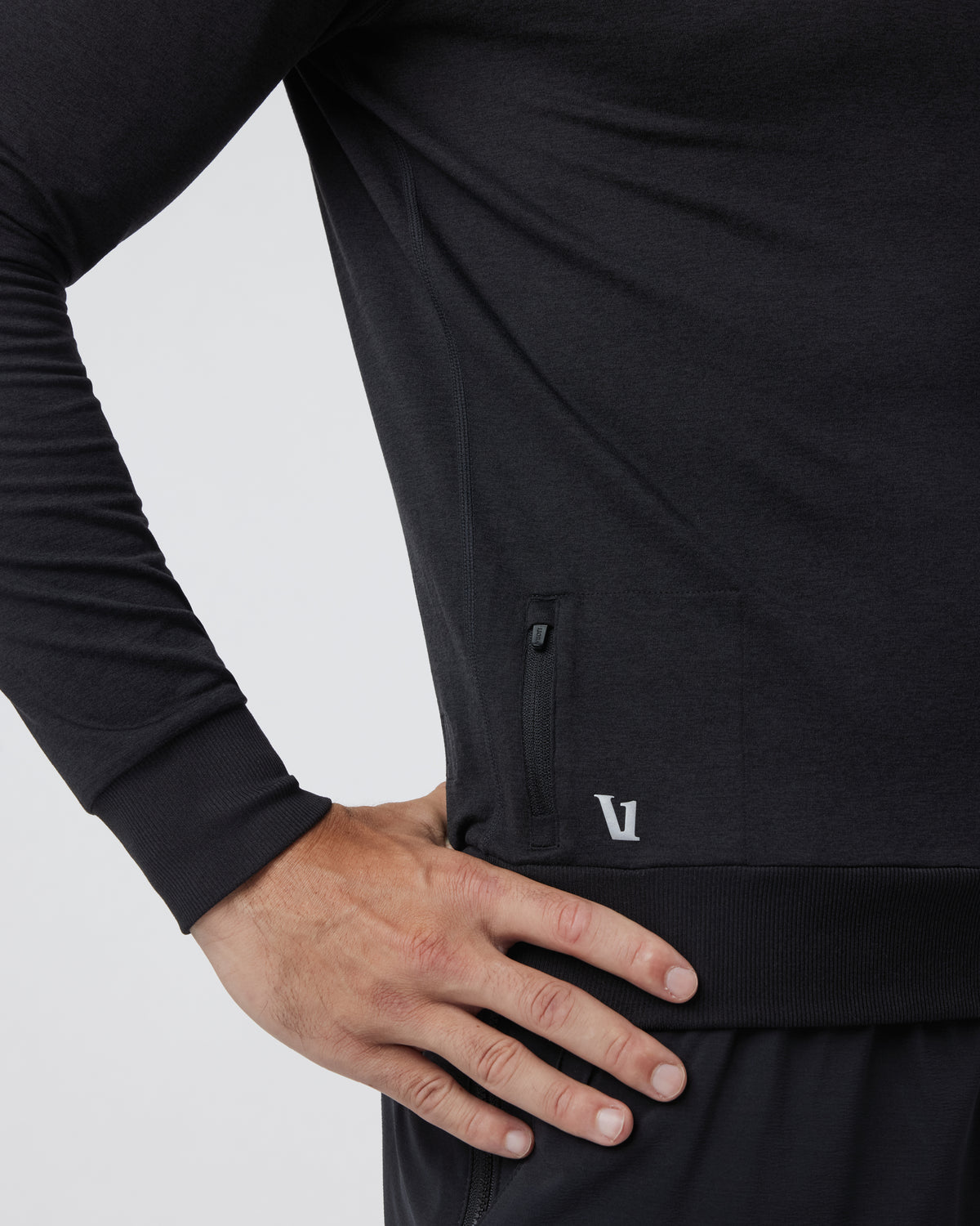 Ponto Performance Crew Men's Black Pullover | Vuori for sale - US 8122