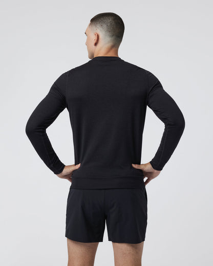 Ponto Performance Crew Men's Black Pullover | Vuori for sale - US 8122