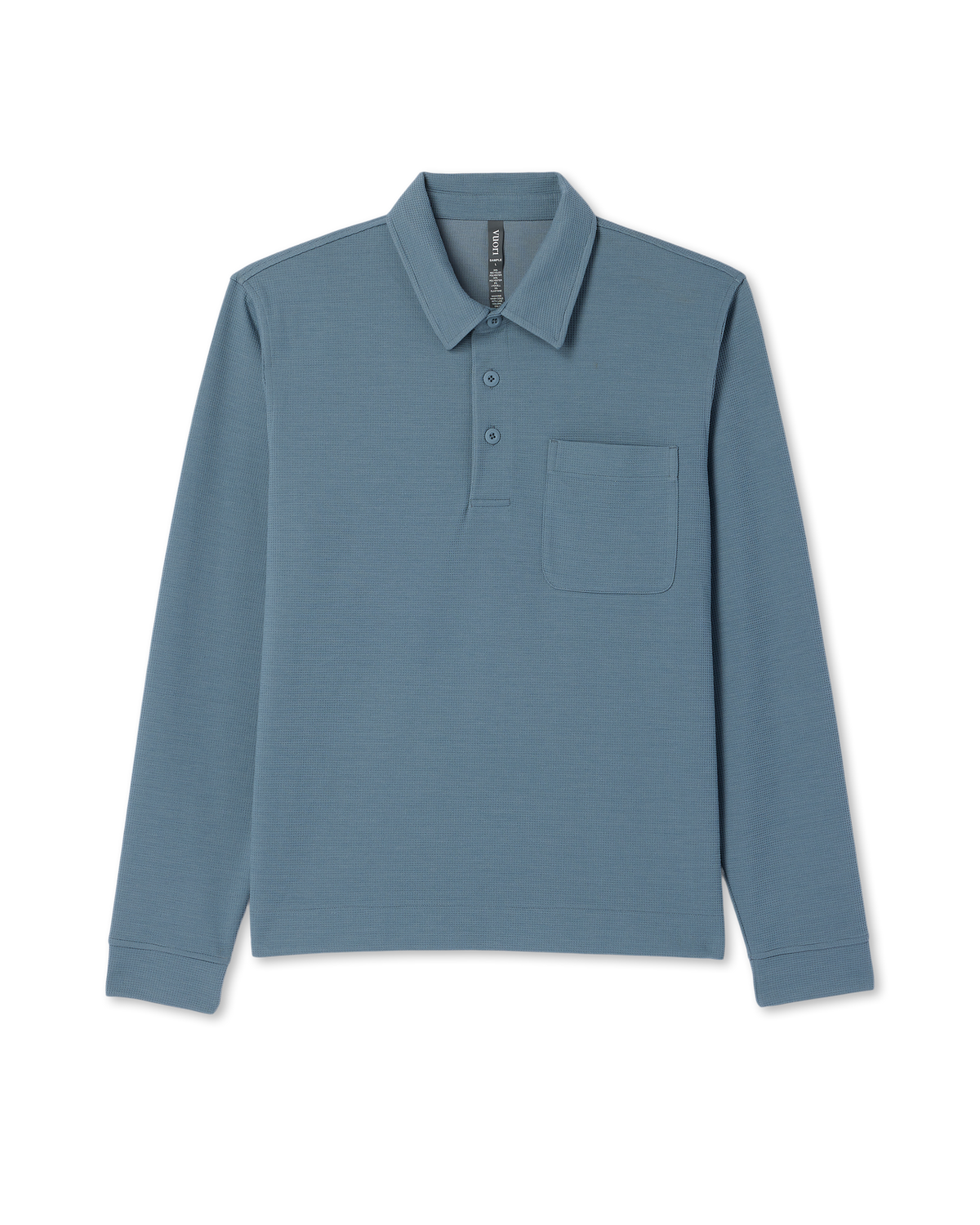 Long Sleeve Waffle Polo Men's Abyss Polo Shirt | Vuori discount - US 8979