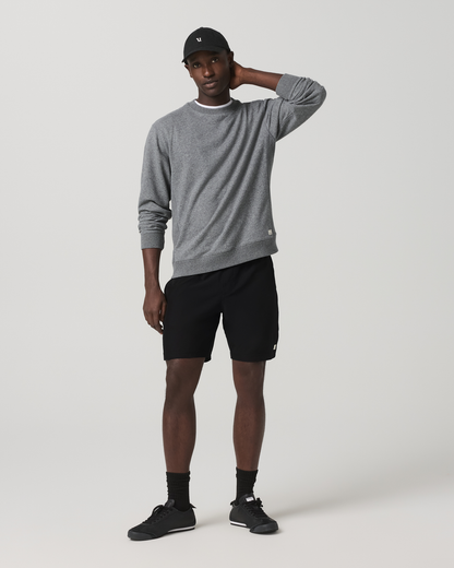 Cypress Vintage Crew Men's Heather Grey Fleece Pullover | Vuori onsale - US 8128