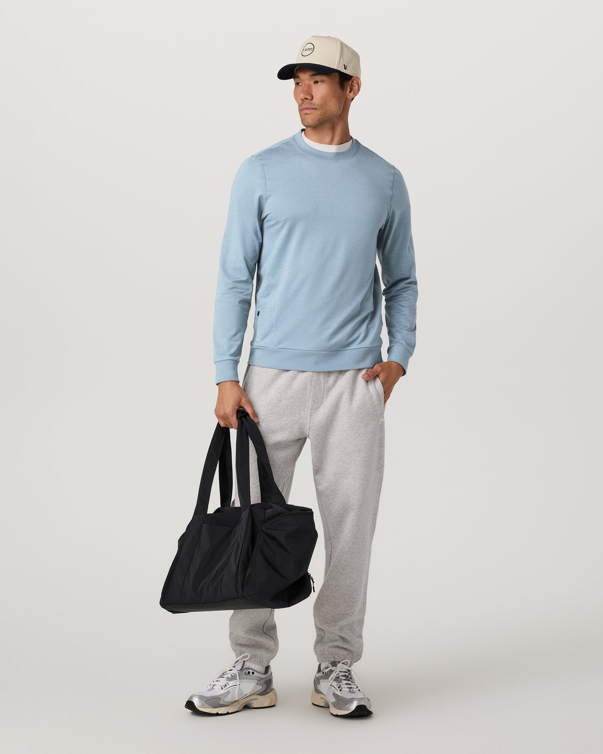 Ponto Performance Crew Men's Flint Heather Crew Neck | Vuori online - US 2352