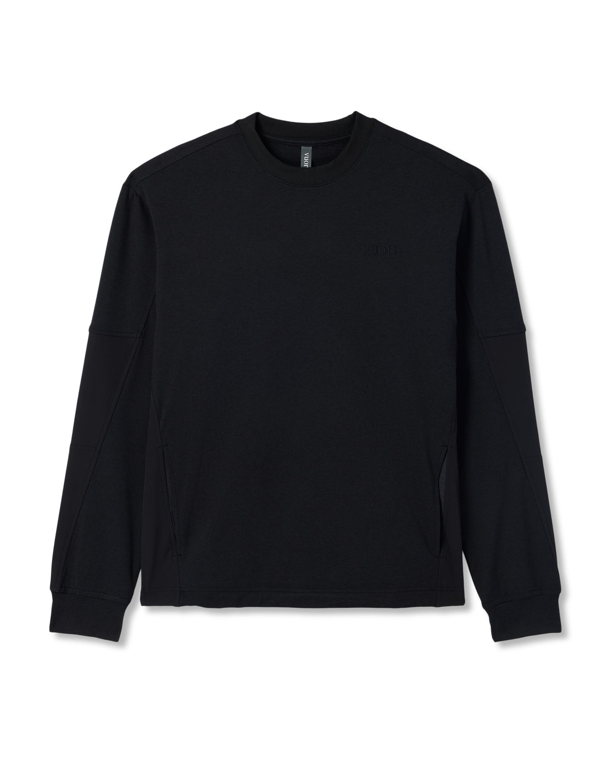 Coronado Mixed Media Crew Men's Black Heather Crewneck | Vuori sale - US 6772