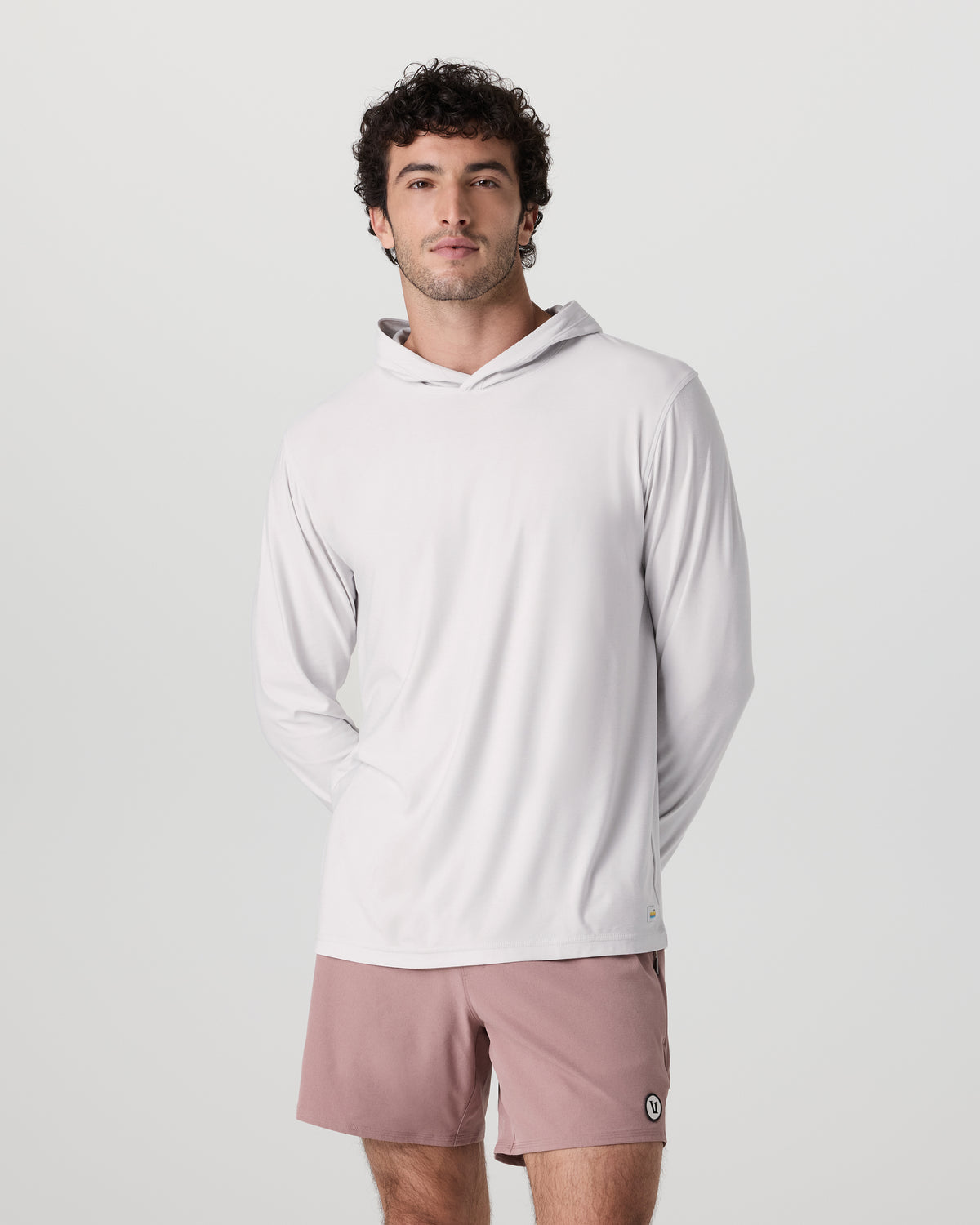 Strato Tech Hoodie Men's Frost Grey Workout Hoodie | Vuori onsale - US 7951