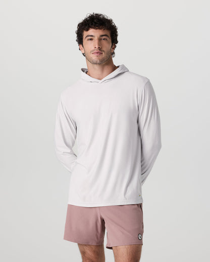 Strato Tech Hoodie Men's Frost Grey Workout Hoodie | Vuori onsale - US 7951