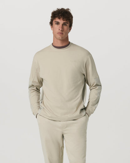 Men's Coronado Mixed Media Crew Limestone Heather | Vuori for sale - US 8609