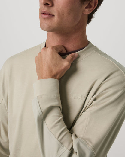 Men's Coronado Mixed Media Crew Limestone Heather | Vuori for sale - US 8609