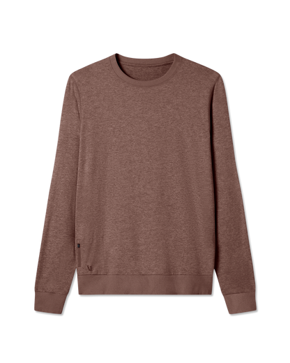 Ponto Performance Crew Men's Sable Heather Crew Neck | Vuori online - US 1950