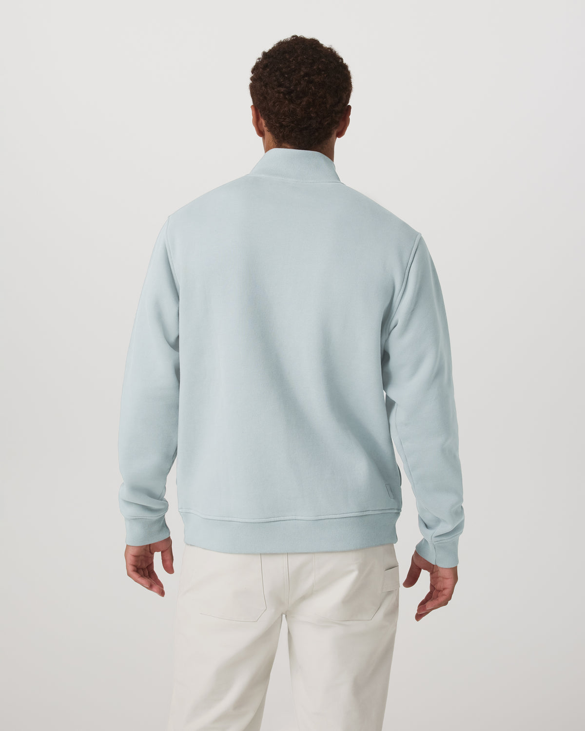 Seaside 1/2 Zip Classic Men's Blue Haze Pullover | Vuori discount - US 6758