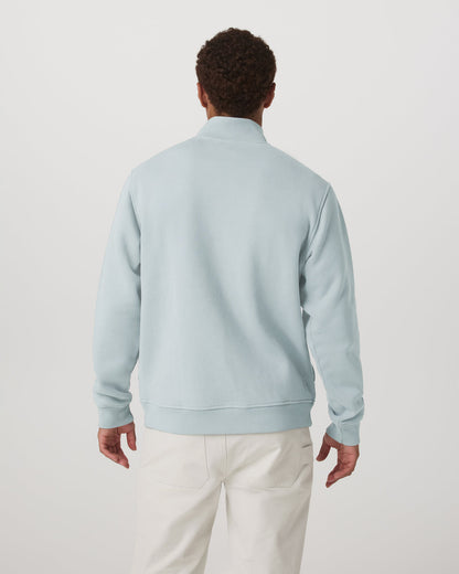 Seaside 1/2 Zip Classic Men's Blue Haze Pullover | Vuori discount - US 6758