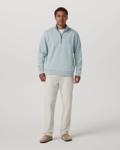 Seaside 1/2 Zip Classic Men's Blue Haze Pullover | Vuori discount - US 6758