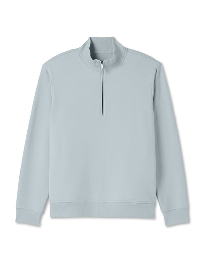 Seaside 1/2 Zip Classic Men's Blue Haze Pullover | Vuori discount - US 6758