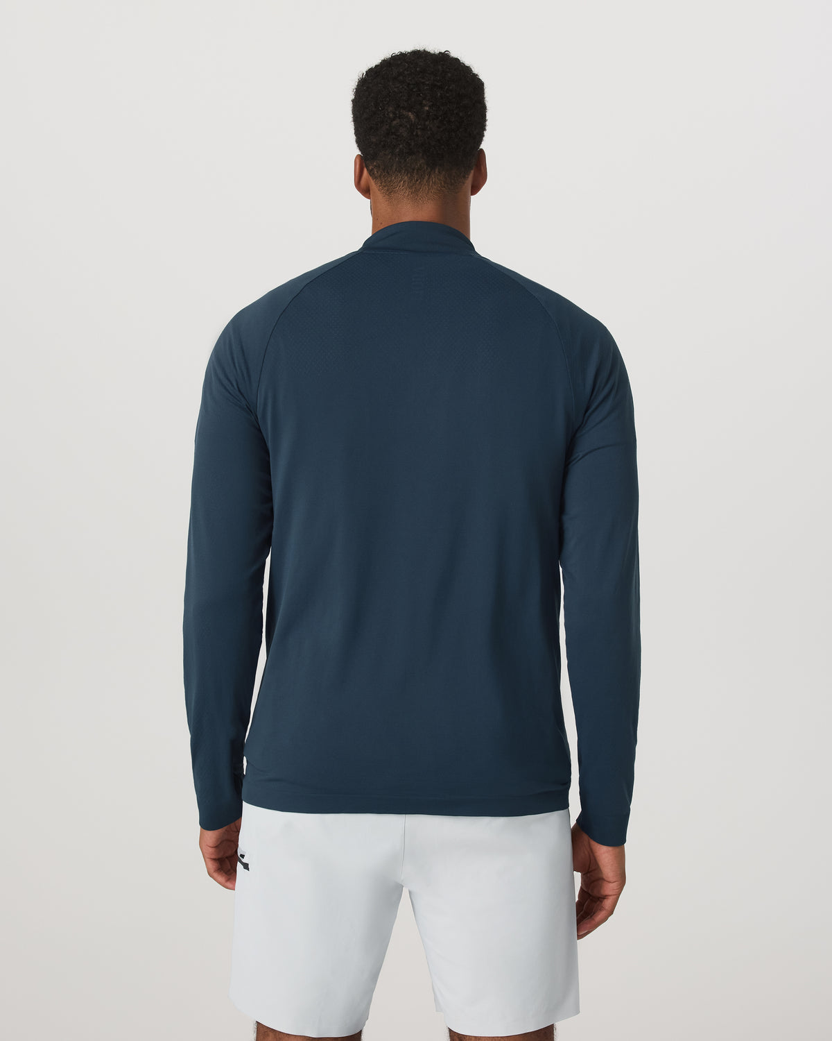 Clearview Seamless Quarter Zip Ocean Blue Long Sleeve | Vuori shop - US 8432