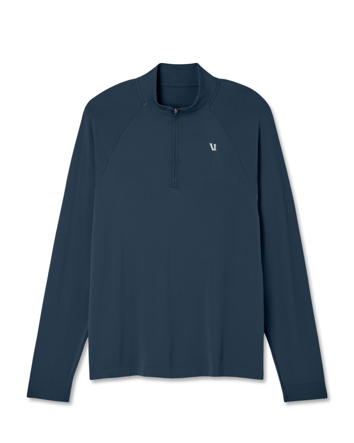 Clearview Seamless Quarter Zip Ocean Blue Long Sleeve | Vuori shop - US 8432